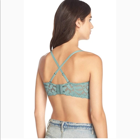 Free People Love Letters Strapless Lace Bra NWOT - Picture 3 of 8